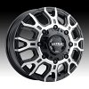 Ultra 022U Scorpion Dually Machined Gloss Black Custom Truck Wheels 3